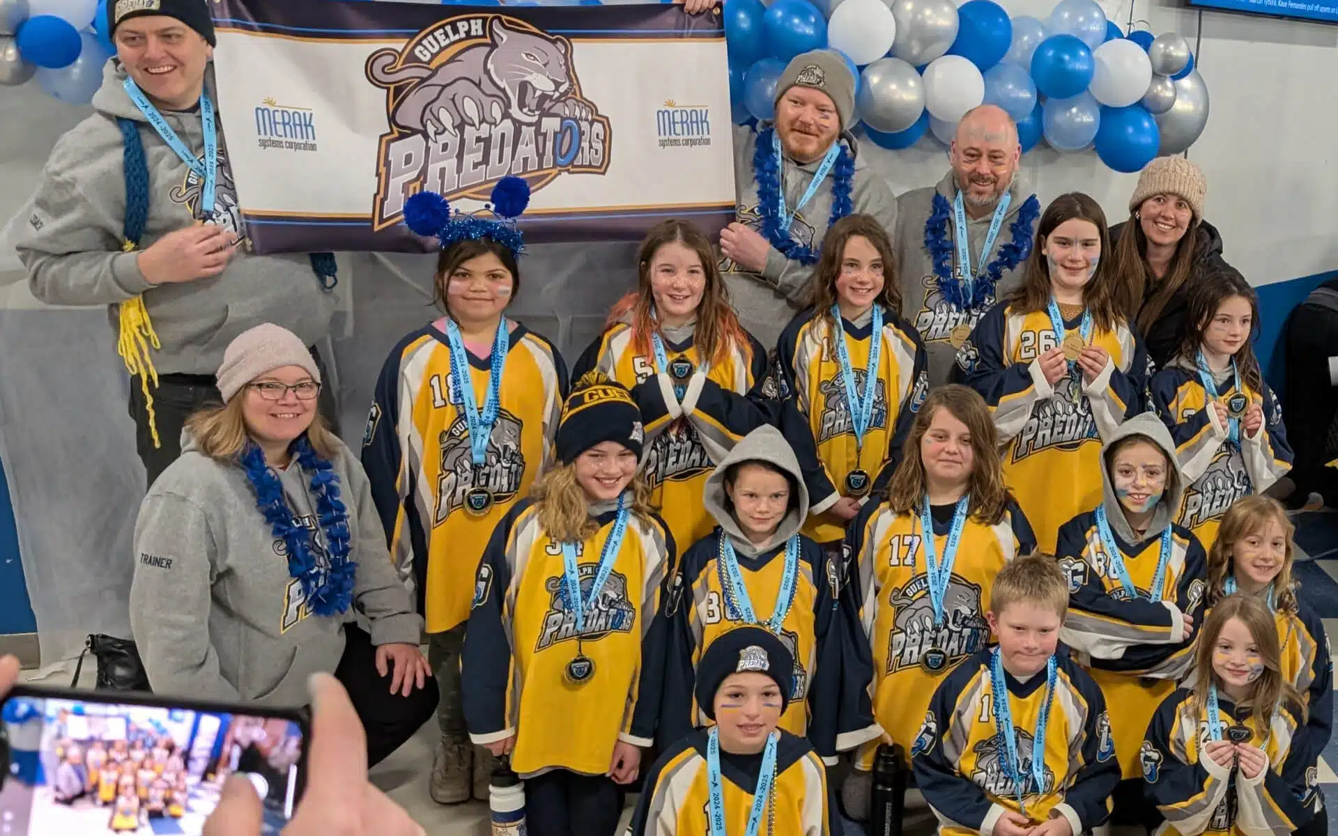 Guelph Predators U10 Ringette Team sponsorship